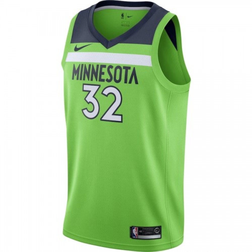 Men's Minnesota Timberwolves Karl-Anthony Towns #32 Green Swingman Jersey - Statement Edition-Pro Kit Vault | Brand New 26/27 Sports Jerseys